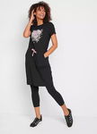 B.P.C komplet sportowy sukienka shirtowa i legginsy 3/4 bawełniane r.4