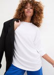 B.P.C biały t-shirt oversize z wiskozy 40/42.