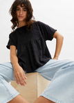 B.P.C t-shirt luźny oversize czarny bawełniany ^44/46