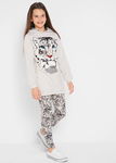 B.P.C 2-częściowy komplet dziewczęcy bluza + legginsy 116/122.