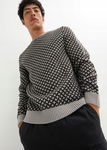 B.P.C męski sweter w geometryczny wzór L.
