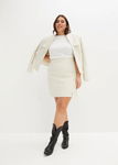 B.P.C spódnica mini beżowa boucle r.44
