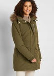 B.P.C parka khaki z futerkiem damska r.36