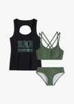 B.P.C tankini 3-elementowe top biustonosz i figi komplet ^44