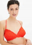 B.P.C biustonosz bustier koronkowy czerwony r.38