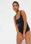 B.P.C klasyczne czarne tankini top + figi ^42