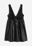 B.P.C koszula nocna babydoll satynowa czarna z koronką ^44/46