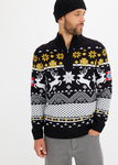 B.P.C sweter męski w norweski wzór r.L