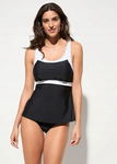 B.P.C top tankini czarny z białymi elementami r.44