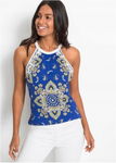 B.P.C top wzorzysty letni z nadrukiem r.52/54