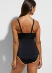 B.P.C top tankini czarny z poliamidu z recyklingu ^46
