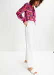 B.P.C spodnie lniane loose fit z wygodnym paskiem ^50