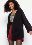 B.P.C sweter czarny bez zapięcia oversize ^36/38