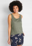 B.P.C top oliwkowy lniany ^52/54