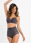 B.P.C. majtki figi panty shape antracytowe z koronką 52.