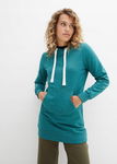 B.P.C długa bluza zielona z kapturem i napisami ^40/42