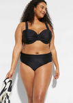 B.P.C bikini na fiszbinach czarne z figami 50 (100E).