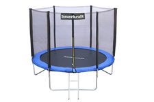 TRAMPOLINA BAUERKRAFT Z SIATKĄ ORAZ DRABINKĄ 244-252CM