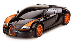 Bugatti Grand Sport R/C skala 1:24 Rastar 47000 samochód sterowany czarny