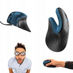 ergonomiczna mysz pionowa bezprzewodowa Bluetooth i USB ProtoArc EM11