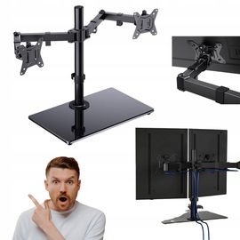 Uchwyt na monitory ERGEAR Stojak uchwyt na dwa monitory 13"-32" Obrót 360°