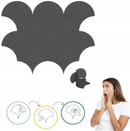 PLANETDIFFUSION 10x Panele Akustyczne 30x30 cm Samoprzylepne Ciemnoszare