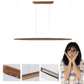 Nowoczesna drewniana Lampa Wisząca LED YYUTLUO 100 cm BRAK PILOTA