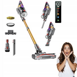 Kissof odkurzacz bezprzewodowy HEPA z LED, stojakiem i aromaterapią, 1,6 l