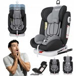 Fotelik samochodowy dla niemowląt obracany o 360° ISOFIX 9-36 kg wygodny