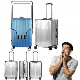 Zestaw 2 przezroczystych pokrowce na walizki 59cmx51cmx31cm wodoodporny