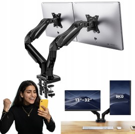 Podwójny stojak na monitor do ekranów 13 do 30" HUANUO VESA 75/100 mm