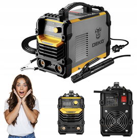 DEKO Spawarka MMA ARC 250A IGBT 220V przenośna z uchwytem szara stabilna