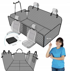 Reiseresa Koc dla Psa Samochodowy 130×68cm Wodoodporny + Pas Bezpieczeństwa