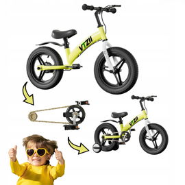 Rowerek biegowy VTZII 2 w 1 z hamulcami i pedałami 12 cali zielony