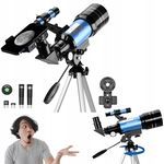 Aomekie teleskop astronomiczny dla dzieci 70mm z adapterem do telefonu