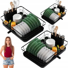 Stojak kuchenny ze stali nierdzewnej z uchwytem na sztućce Ociekacz Kitsure