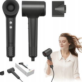 TQQ Supersonic Suszarka Do Włosów 110 000 obr./min 57 dB Cicha czarna