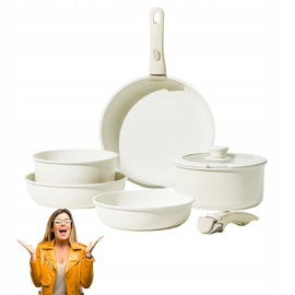 Carvan 8 sztuk naczyń nieprzywierające patelnia rondel zdejmowany uchwyt