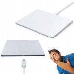 Seenda cienki aluminiowy przewodowy touchpad do Win 11/10/7 srebrny