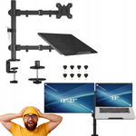Bontec uchwyt na monitor z tacą na laptopa 13-27" LED/LCD do 10kg VESA