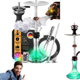 M.Rosenfeld zestaw shisha miedziane głowy wilka fajka wodna zmiana kolorów