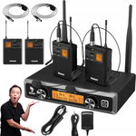 Bezprzewodowy mikrofon TONOR UHF Lavalier 60M karaoke live party kościół