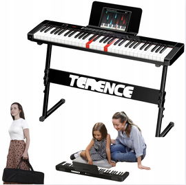 Pianino 61 klawiszy ze stojakiem z baterią 1750 mAh TERENCE Bluetooth
