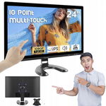 Prechen 24-calowy monitor dotykowy IPS FHD 1080P wbudowane głośniki czarny