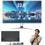 23,8-calowy monitor komputerowy FHD 1080P LED Prechen 3000:1 czarny