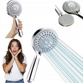 Potężna głowica prysznicowa z 5 trybami Magichome srebrna materiał ABS