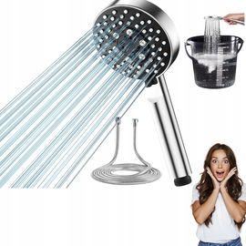 Głowica prysznicowa i wąż 2M z 5 trybami natrysku Magichome czarna