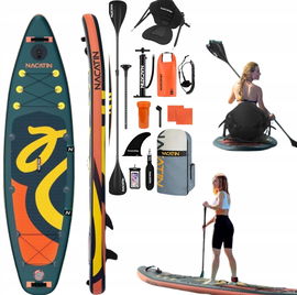 NACATIN Nadmuchiwana deska SUP z materiału PVC max.200 kg pomarańczowa