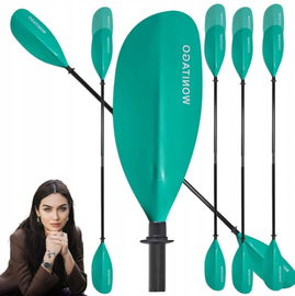 Regulowane wiosło kolor turkusowy z trzonem z włókna szklanego Wonitago