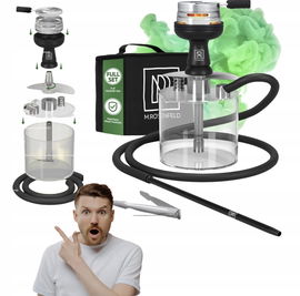 Mini Shisha z torbą i wysokiej jakości akcesoriami ze stali nierdzewnej